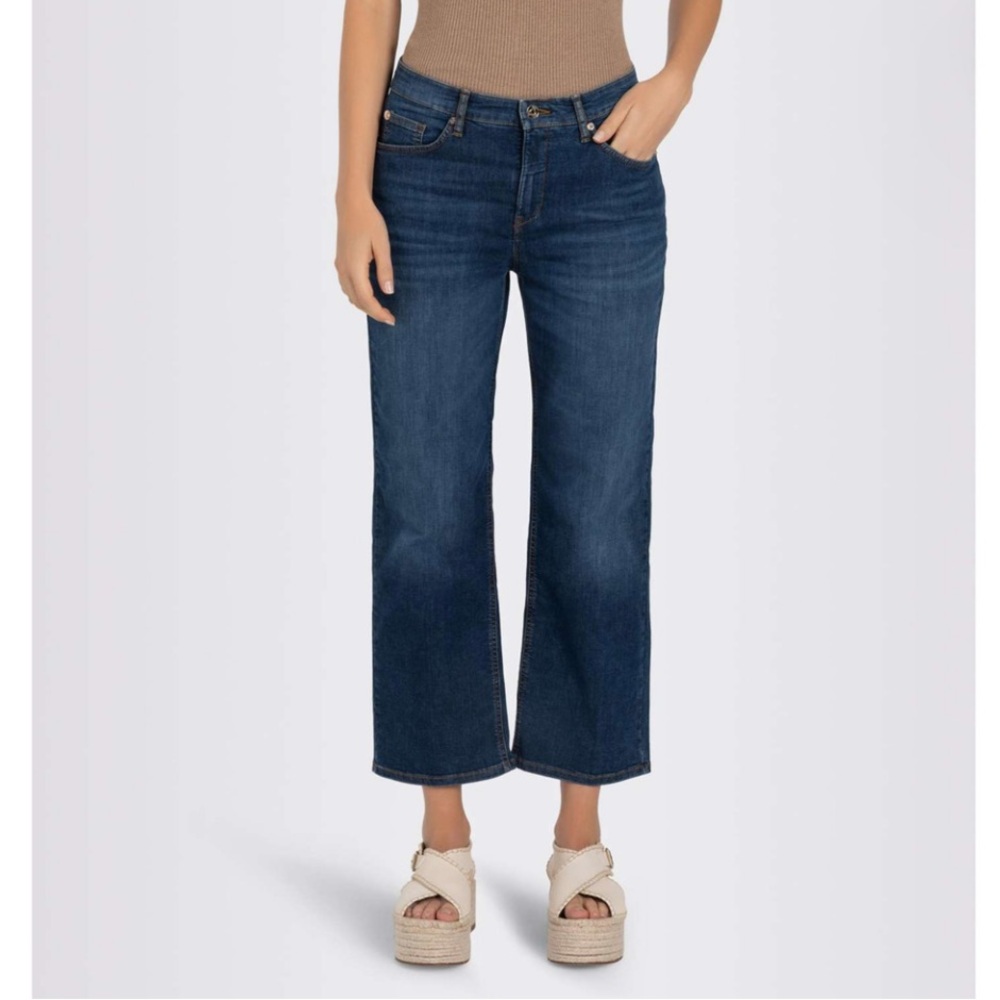 Mac Sylvie Meis 24/7 Rich Culotte Jeans Sz. 38 EU Blue Denim 25” Inseam